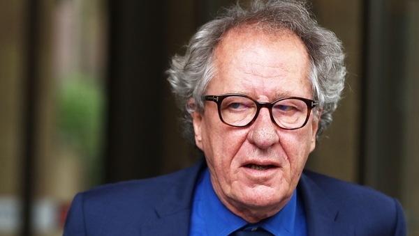 Geoffrey Rush apologised if his behaviour caused any distress
