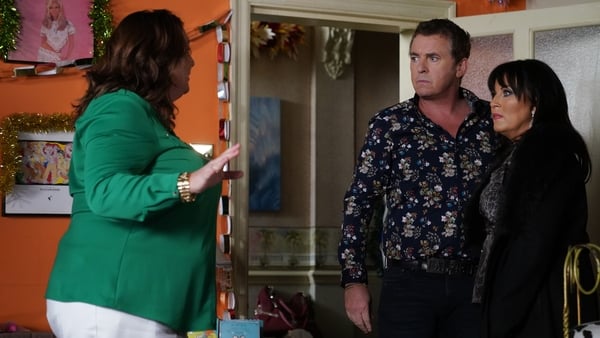 Kat is about to discover Alfie and Hayley's baby secret on EastEnders
