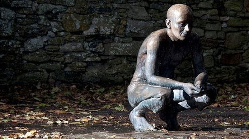 Statue is part of a larger piece installed by sculptor Jackie McKenna