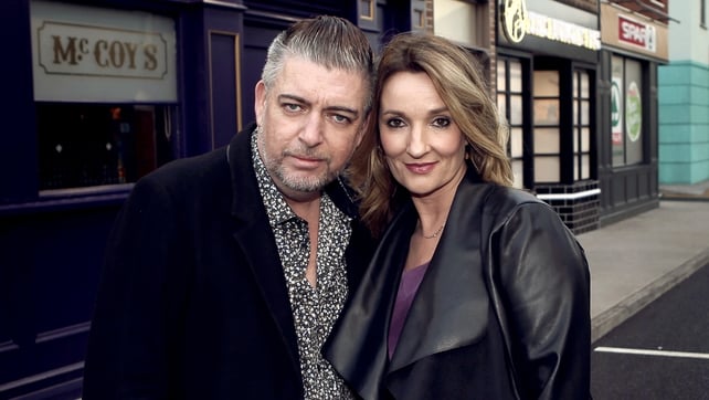 Robbie, played by Karl Shiels, and Carol, played by Aisling O'Neill