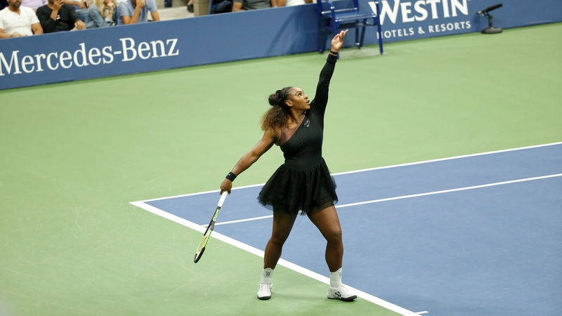 Serena Williams returned to action after giving birth