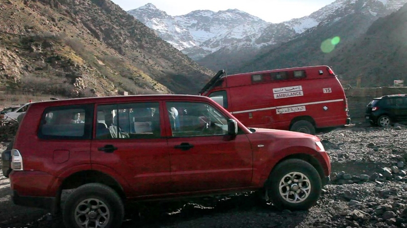 The bodies were found in a remote area in the High Atlas mountains