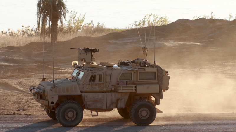 A US army vehicle in eastern Syria