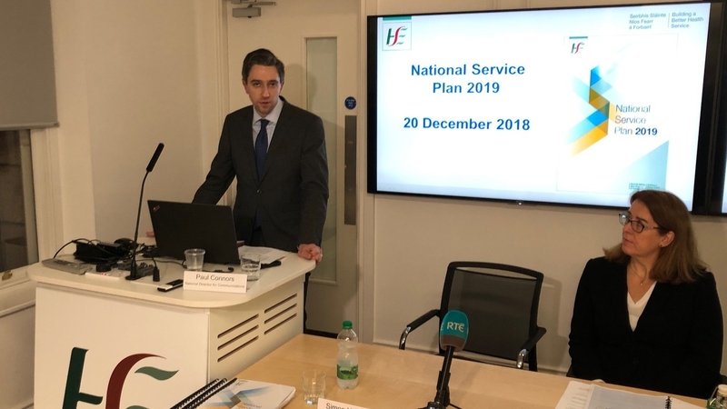 Minister for Health Simon Harris at the launch of the HSE Service Plan