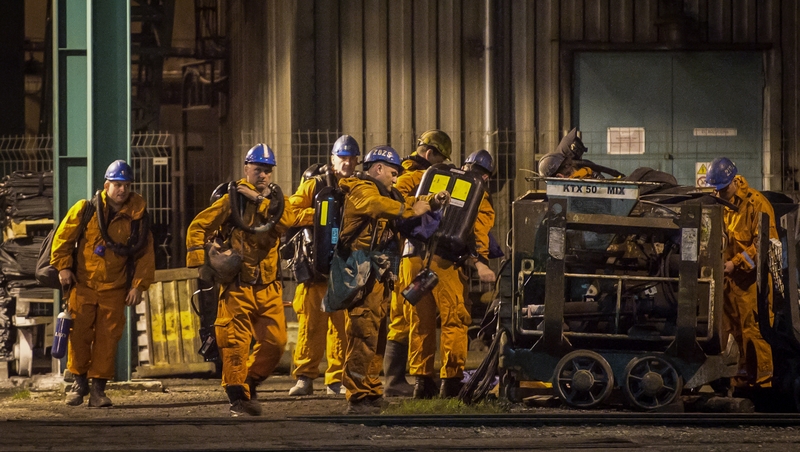 A rescue operation has stopped because of high temperatures in the mine and the danger of further explosions