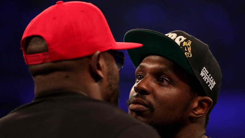Chisora and Whyte square up before their fight