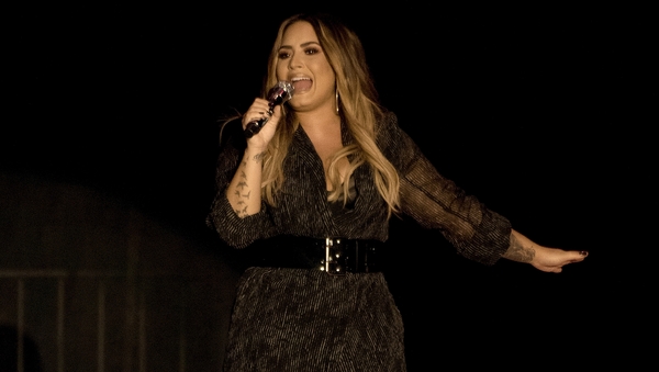 Demi Lovato (photographed in July 2018 before her hospitalisation) - "I'm working hard on myself, I'm happy and clean"