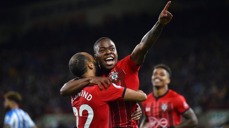 Obafemi celebrates his first senior goal