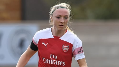 Louise Quinn made 76 appearances for Arsenal Women