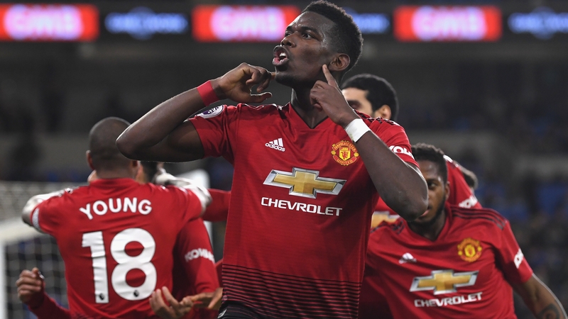 Pogba starred in the 5-1 win over Cardiff
