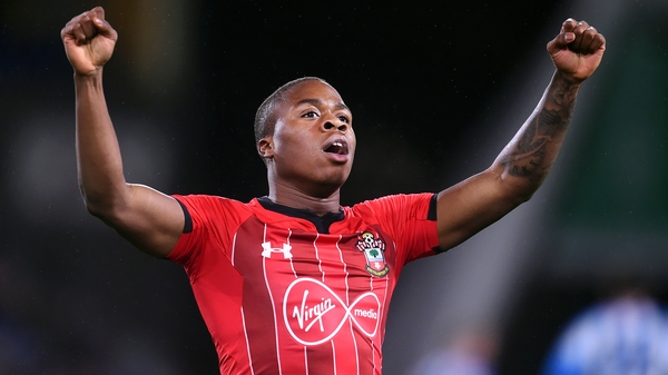 Michael Obafemi salutes the Southampton fans