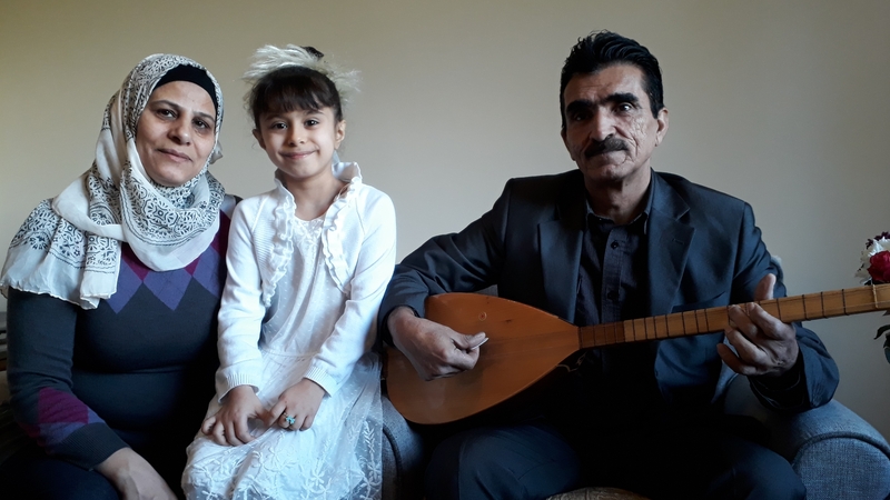 Huda, Noor and Mohammad Syfkhan at home in Carrick-on-Shannon, Co Leitrim