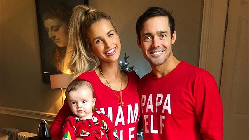 Vogue Williams, Spencer Matthews and their son Theodore. Image: Instagram/VogueWilliams