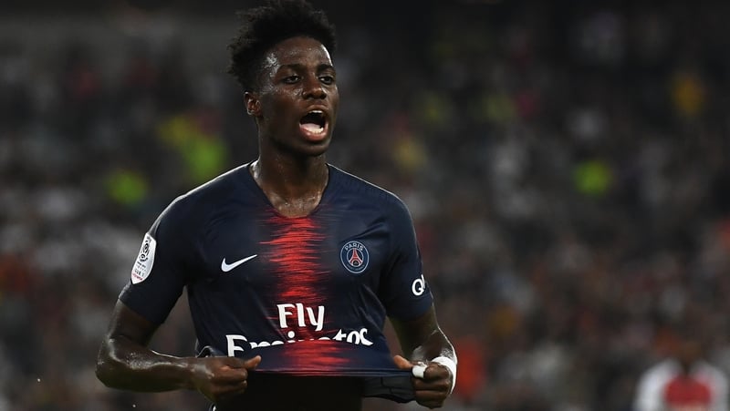 Paris Saint-Germain's French forward Timothy Weah