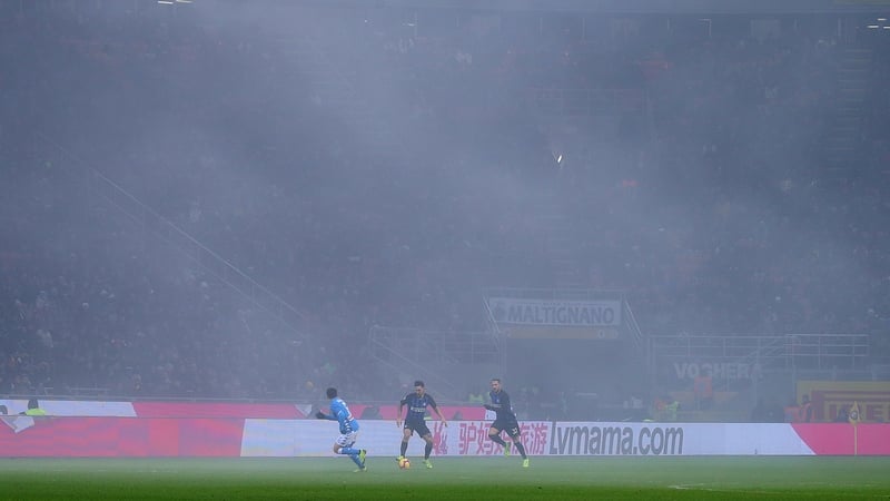 There was trouble before and during the game