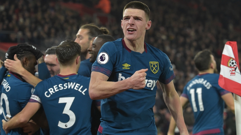 Declan Rice was superb for West Ham in their win against Southampton