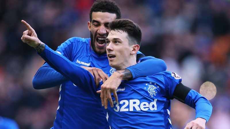 Ryan Jack celebrates his winning goal