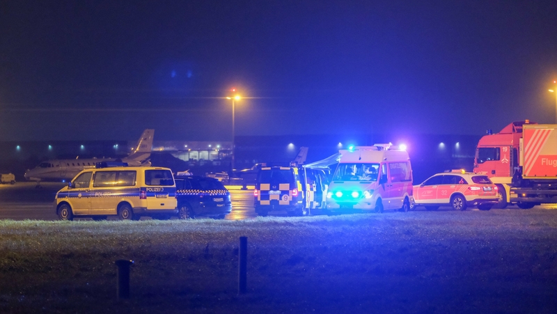 The man drove onto the apron area at about 3.40pm local time