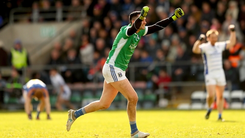 Cavan goalkeeper Raymond Galligan scored three points against Down, including oen from play