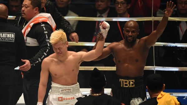 Floyd Mayweather took just two minutes to beat Tenshin Nasukawa