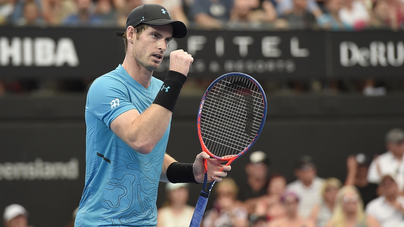 Andy Murray admitted he may have been "a little bit nervous" at the start of the match