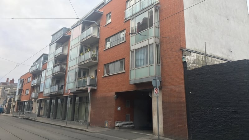 The fire happened at a building in Benburb Street last night