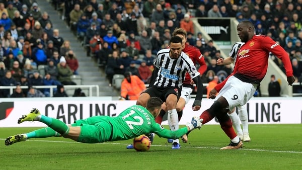 Romelu Lukaku scores with his first touch