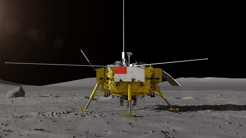 The mission marks the first time that samples will be collected from the rarely explored area of the Moon (File pic)