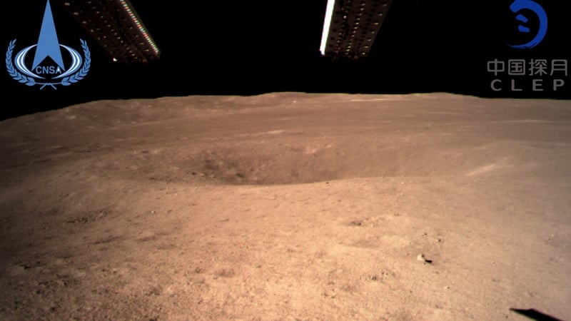 The Chang'e-4 probe has sent back images of the far side of the moon (Pic: China National Space Administration)