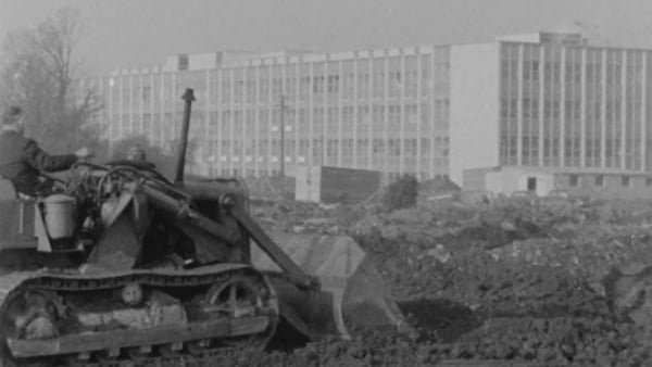 New UCD campus under construction at Belfield (1964)