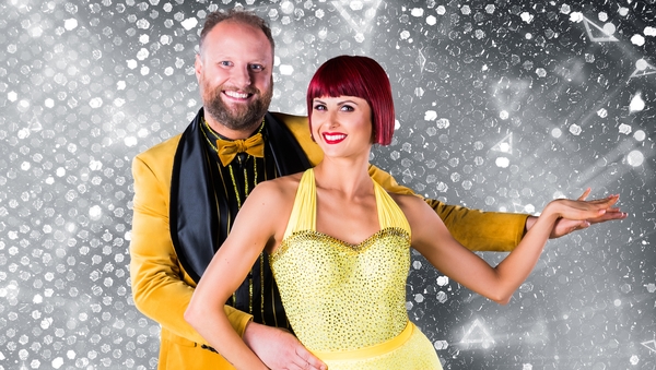 Fred Cooke and professional dance partner Giulia Dotta - Doing the Charleston this Sunday