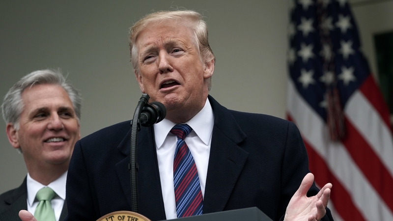 "We have to build the wall," Donald Trump said, adding, "we have no choice"