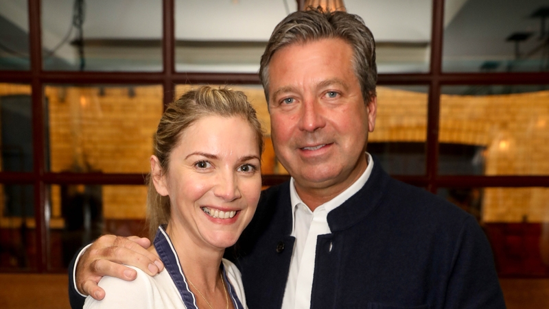 Lisa Faulkner with John Torode - "My gorgeous John completely surprised me on Christmas Day and asked me to marry him!"