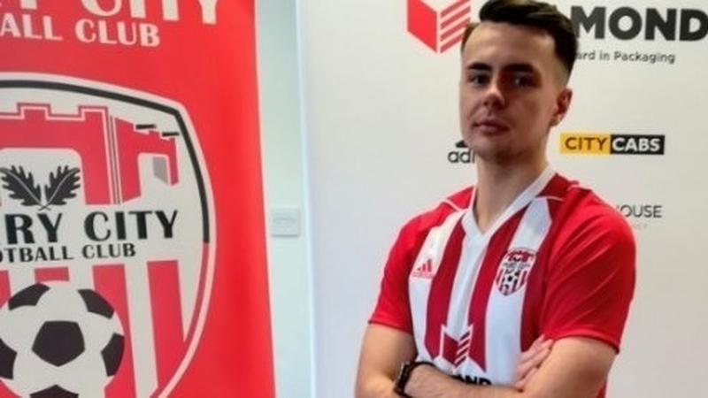 Josh Kerr will spend the next six months on loan from Brighton. Photo: Derry City FC