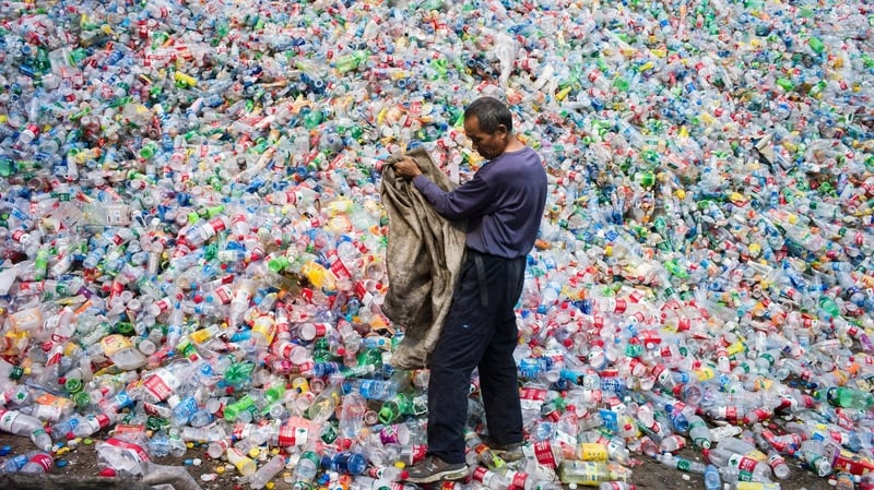 "Ireland's waste level reached a crisis point following the move by China in January 2018 to close the world's biggest recycling market." Photo: Getty Images