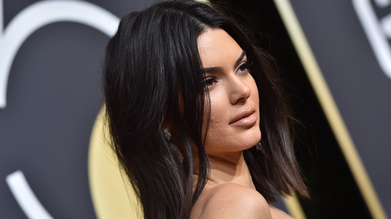 Model Kendall Jenner 75th Annual Golden Globe Awards 2018 in Beverly Hills, California.