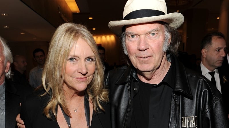 Neil Young and former wife Pegi in 2012
