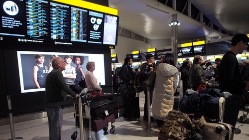 An airport spokesperson said departures were disrupted for an hour