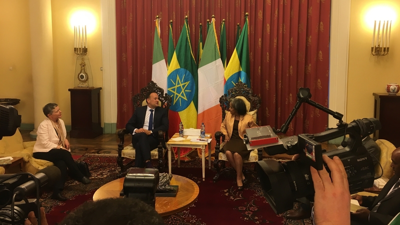 Leo Varadkar met President Sahle-Work Zewde this morning