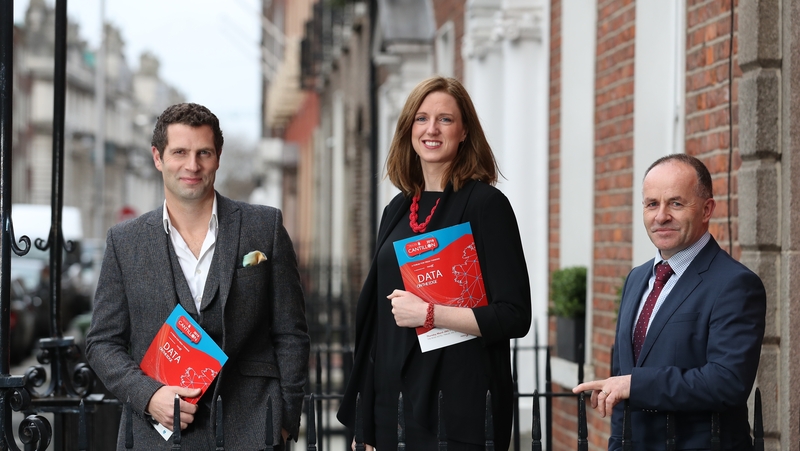 Pictured at the 2019 Cantillon Conference launch is event MC Jonathan McCrea; CEO of Fexco Corporate Payments, Ruth McCarthy and Vice President, Academic Affairs and Registrar at IT Tralee, Brendan O'Donnell