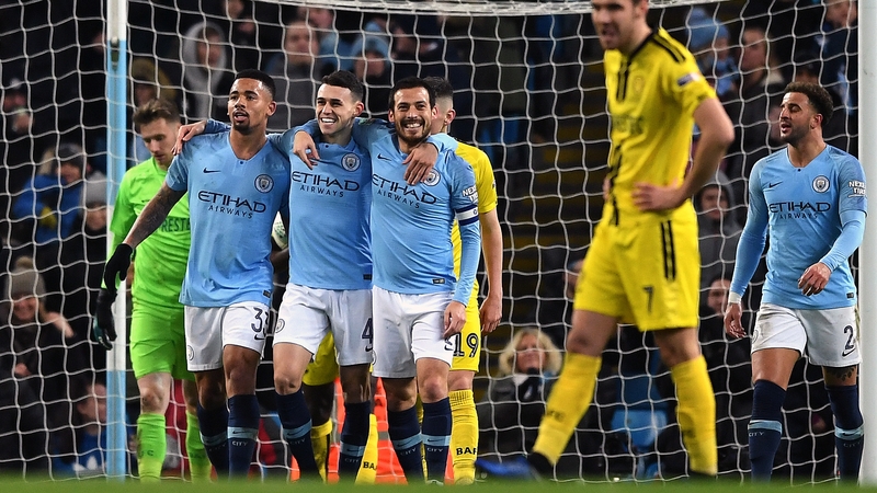 Gabriel Jesus celebrates his fourth goal