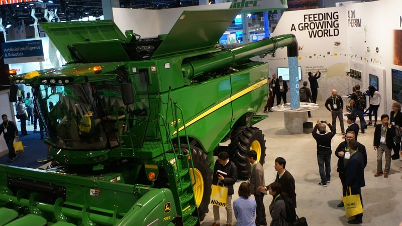 Agriculture giant John Deere is one of the companies new to CES this year