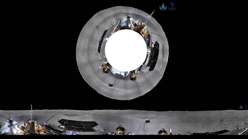 State broadcaster CCTV reported that the image was created by stitching together 80 photographs (Courtesy: CNSA)