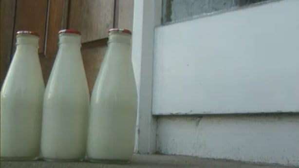 Milk bottles