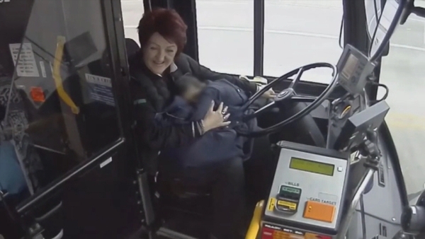 Irena Ivic spotted the child along her route in December (Courtesy: Milwaukee County Transit System)