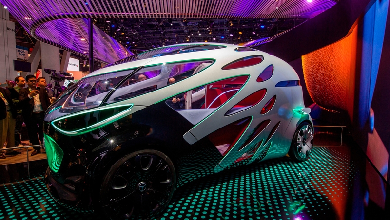 car giant Mercedes showcased its Vision Urbanetic, a concept autonomous vehicle designed for urban areas, at CES 2019