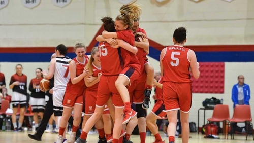 Brunell players celebrate at the final whistle