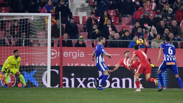 Cristhian Stuani scored a stunning overhead goal