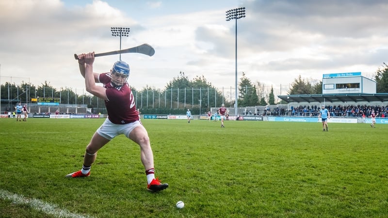 Joe Canning scoring the winning sideline puck against Dublin in Parnell Park