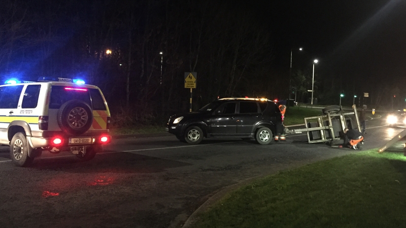 The 4x4 in which the people were travelling crashed on Ballinteer Avenue at around 6pm